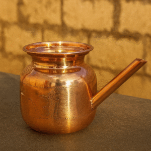 Polished Copper Neti Pot (Jala Neti Lota)