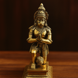 Antique Finish Brass Lord Hanuman Idol in Anjali Mudra
