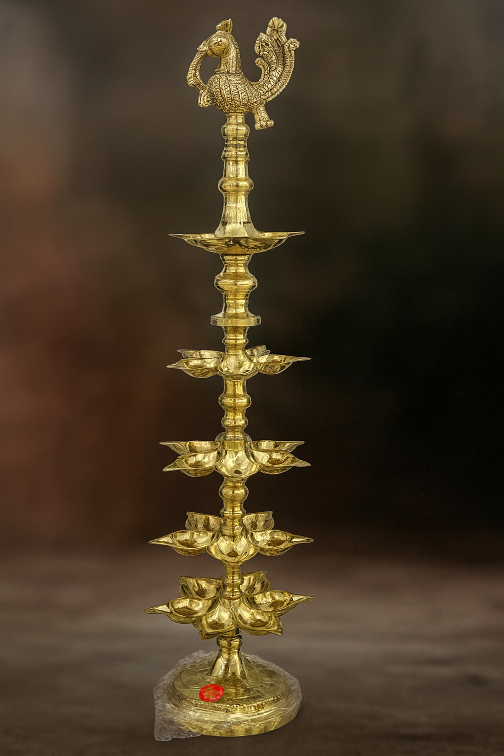 Brass Multi-Tier Kuthu Vilakku / Annapakshi Samai Lamp