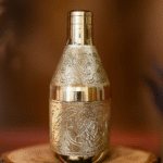 Embossed Brass Attar Dani / Ornamental Flask