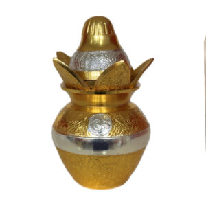 Two-Tone Brass Purna Kalash / Ashtamangala Pot