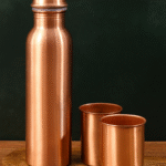 Copper Bottles And Glass Set