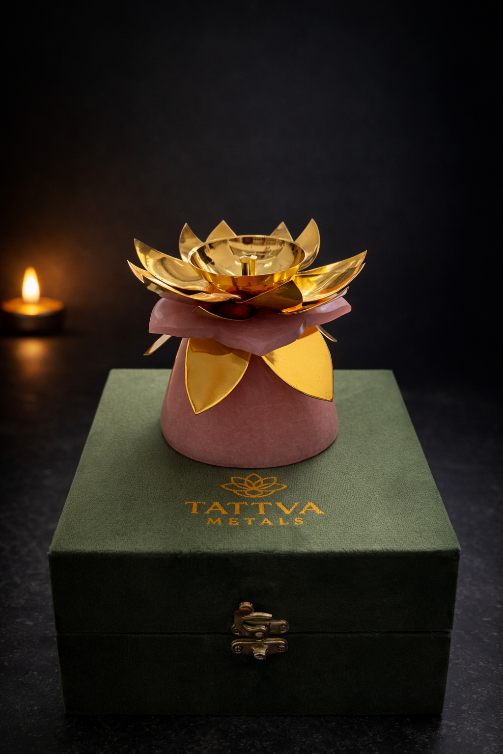 Lotus Brass Diya